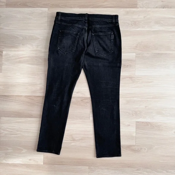 Saint Laurent Black Distressed Jeans